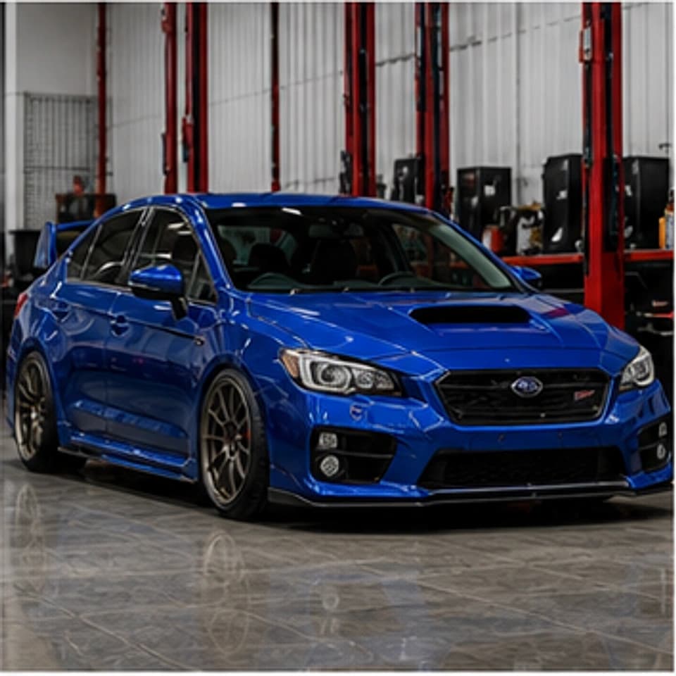 SUBARU WRX completed lowered car build