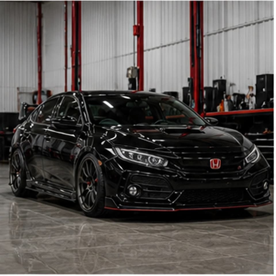 HONDA CIVIC completed lowered car build