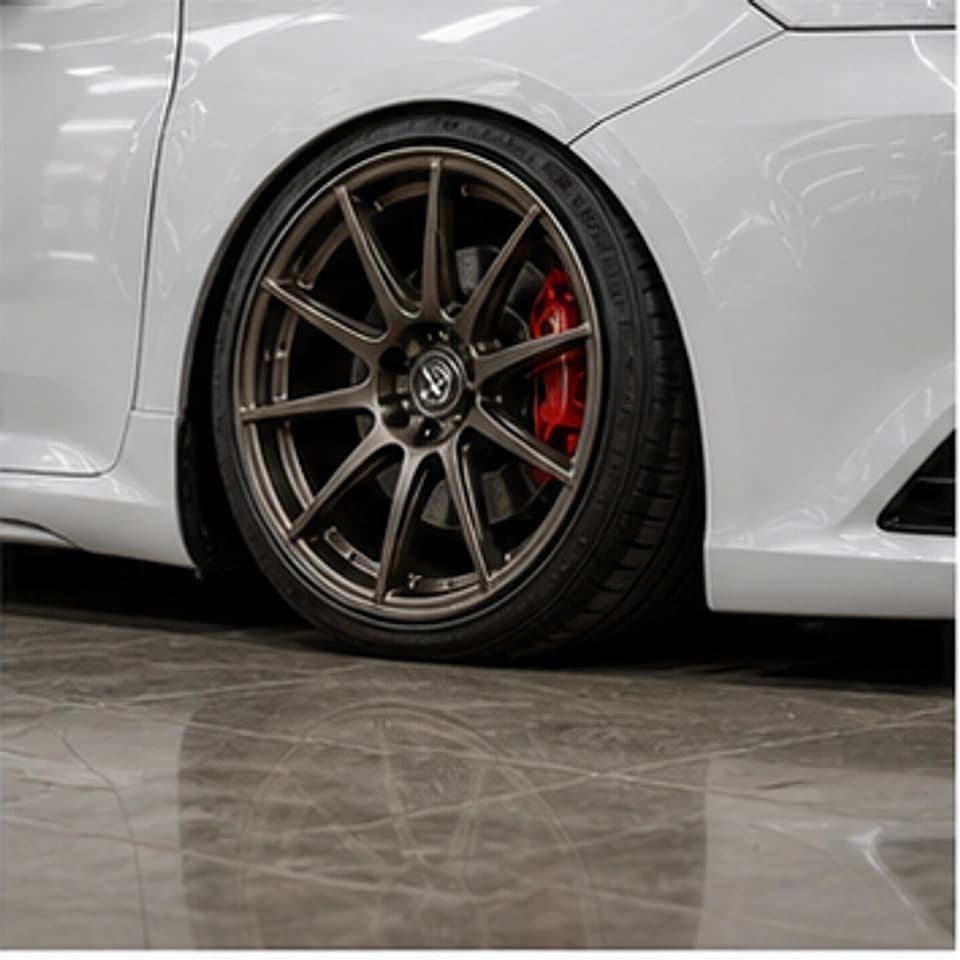 VOLKSWAGEN GOLF GTI completed lowered car build