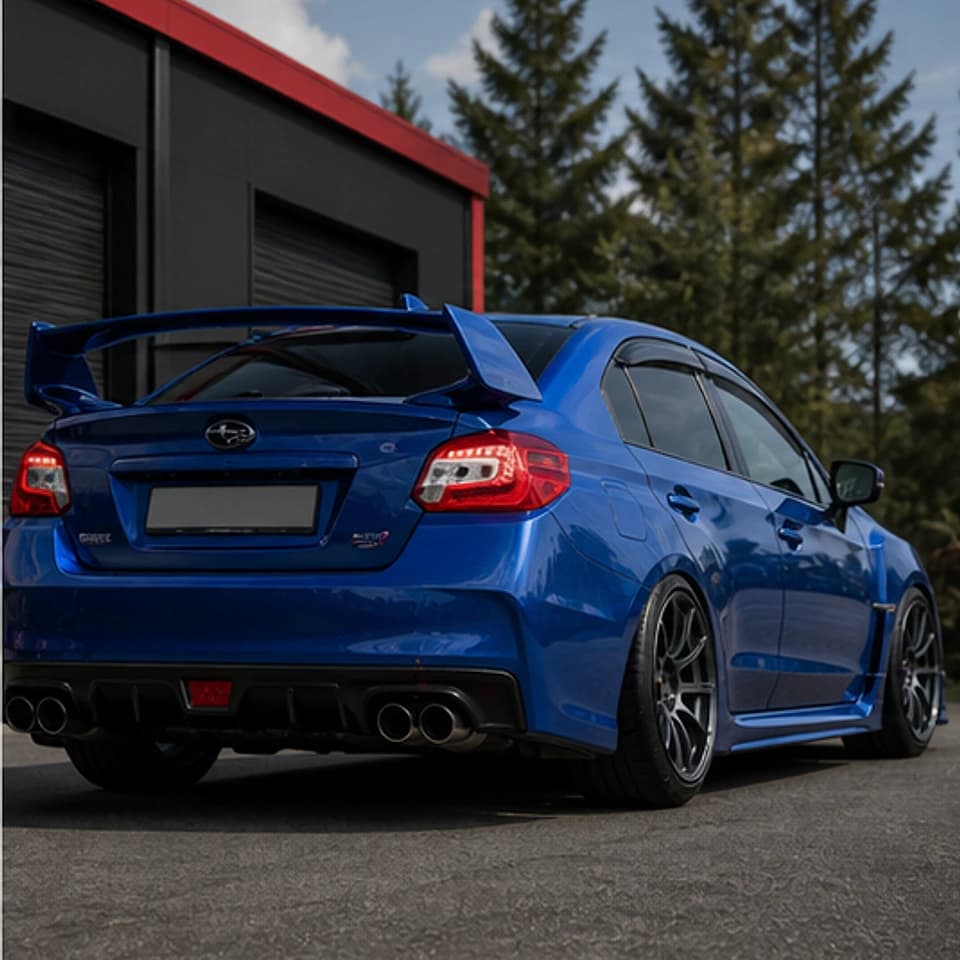 SUBARU WRX completed lowered car build